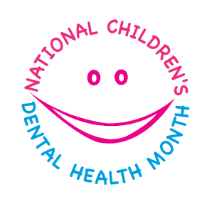 Logo design for Dimensions' National Children's Dental Health Month recognition program.