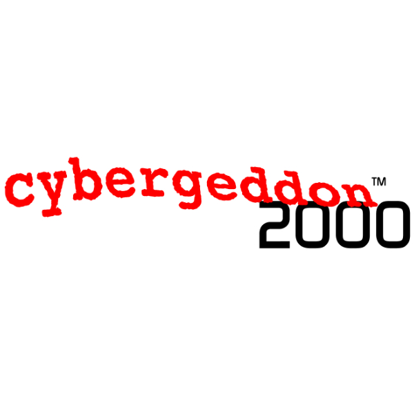 Logo for Cybergeddon 2000, a software patch marketed to prepare for the Y2K computer glitch